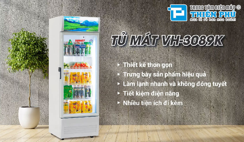 Tủ mát Sanaky VH-3089K giải pháp bảo quản thực phẩm tối ưu, tiết kiệm điện