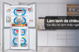 Không gian phòng bếp, bạn nên sắm model tủ lạnh Sharp SJ-FX420VG-BK 362L
