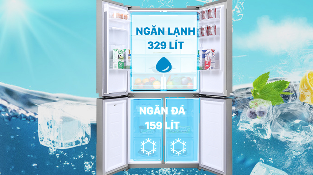 Top 3 tủ lạnh 4 cánh trên 400 lít mà bạn nên sở hữu ngay