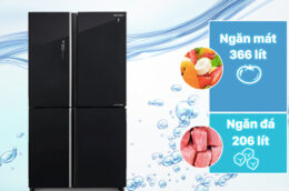 Tìm hiểu thiết kế và công nghệ trong tủ lạnh Sharp SJ-FXP640VG-BK