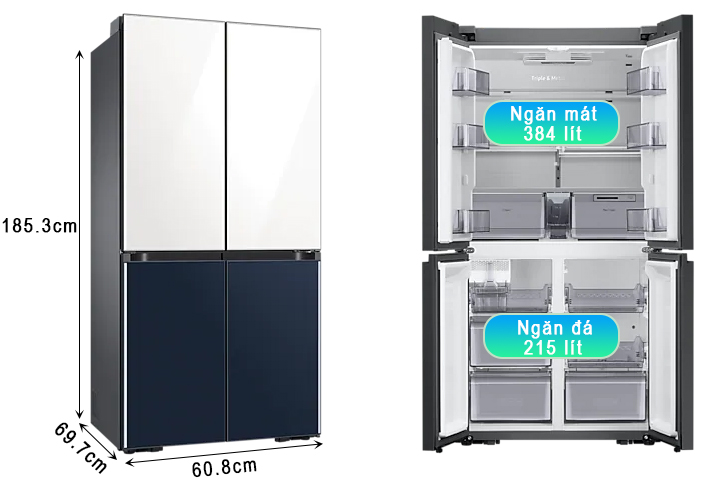 3 mẫu tủ lạnh 4 cánh tiết kiệm điện tốt mà bạn nên sở hữu