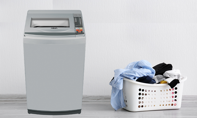 thiết kế nhỏ gọn của máy giặt Aqua 7.2Kg