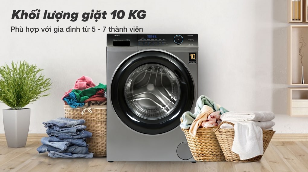 Bật mí những chiếc máy giặt lồng ngang 10kg tiết kiệm điện mà bạn nên sở hữu