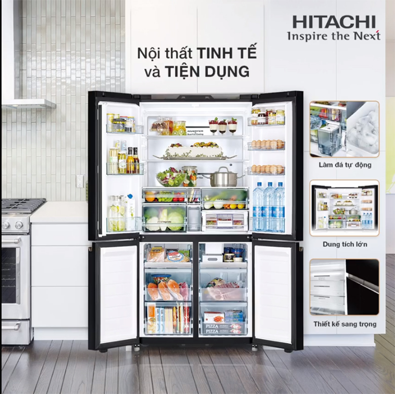 Tủ lạnh Hitachi R-WB700VGV2(GBK) - Sản phẩm tuyệt vời cho gia đình