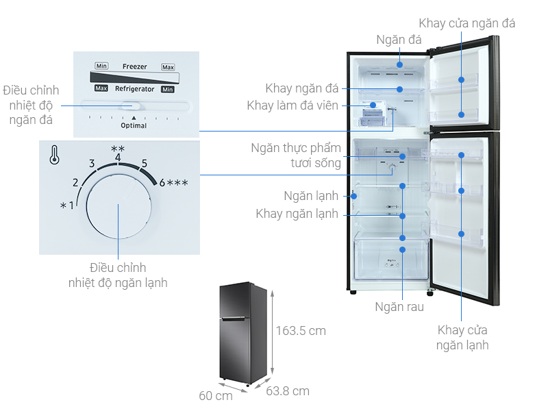 Tủ lạnh Samsung 2 cánh RT29K503JB1/SV model 2022 có gì nổi bật?