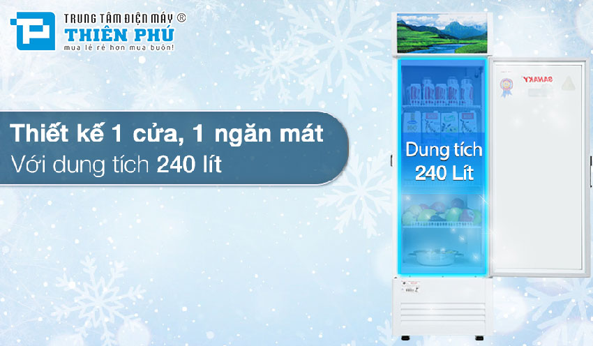 Tủ Mát Sanaky 1 Cánh 240 Lít VH-2589K