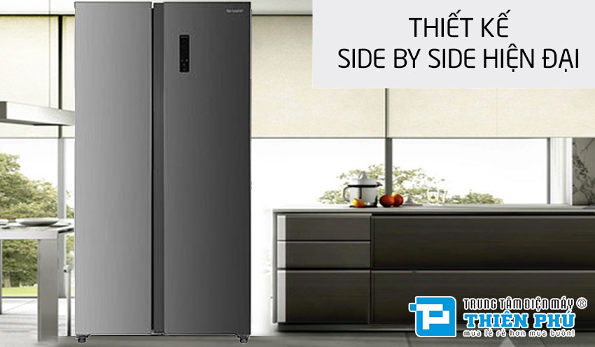 Bảo quản tốt hơn khi sử dụng tủ lạnh Sharp Side By Side SJ-SBX440V-DS
