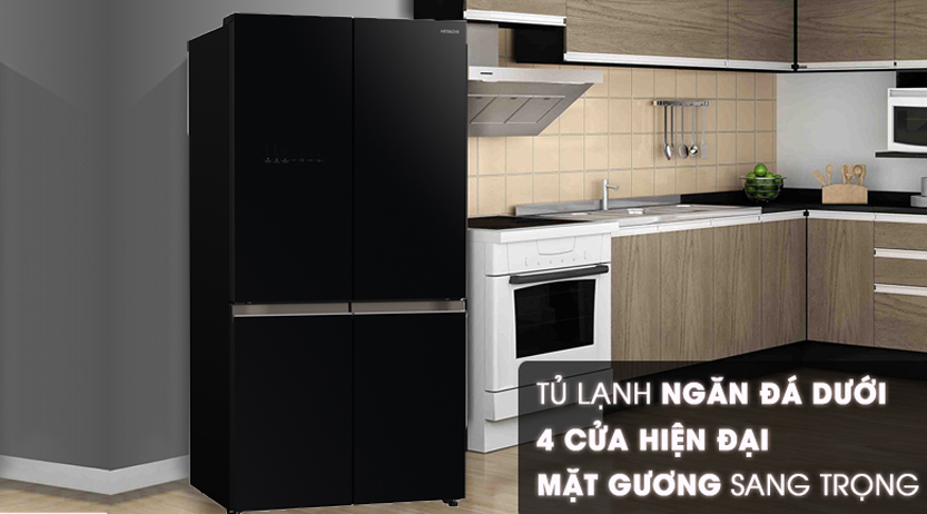 Tại sao tủ lạnh Hitachi 4 cánh R-WB700VGV2(GBK) được chọn nhiều cho phòng bếp?