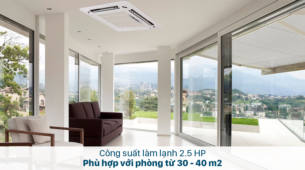 điều hòa âm trần inverter Midea 1 chiều 24000btu MCD-24CRDN8