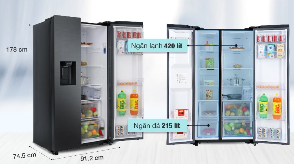 Những lý do nên chọn mua tủ lạnh samsung side by side RS64R5301B4/SV