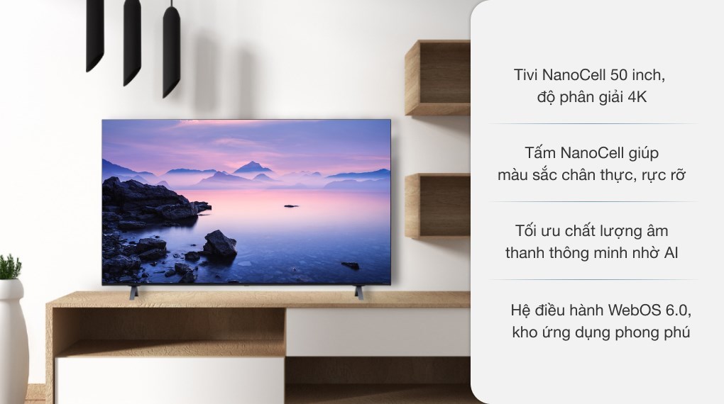 So sánh 2 mẫu tivi cực hót là Tivi Sony KD-50X75K và Tivi LG 50NANO77TPA