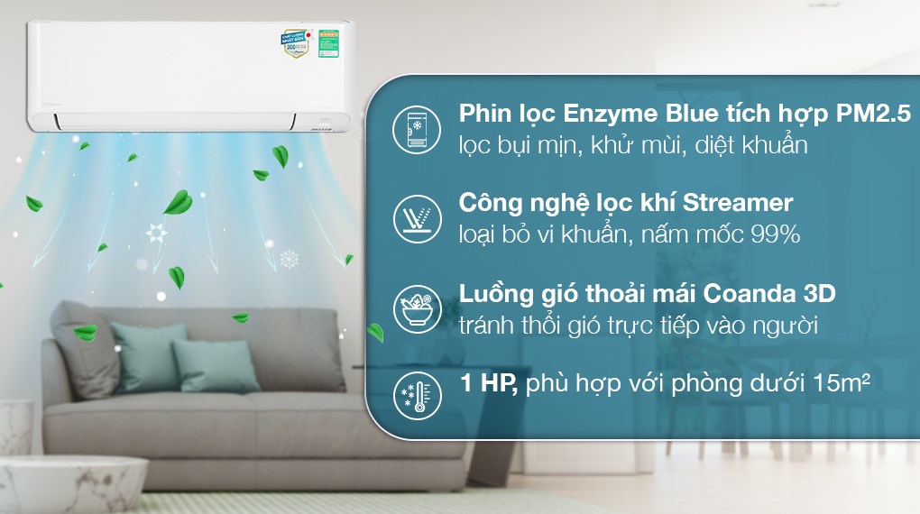 So sánh điều hòa Casper XC-09IU38 và Daikin FTKY25ZVMV, loại nào tiết kiệm điện hơn?