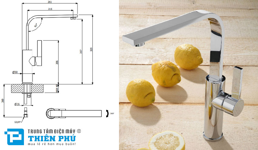 Vòi Rửa Bát Furst F400050CR