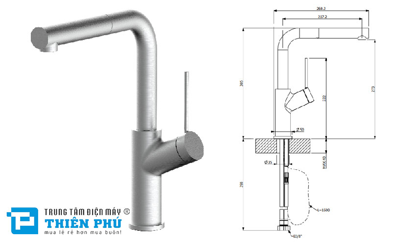 Vòi Rửa Bát Furst F400420NB