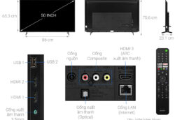 Mua tivi tầm giá 10 triệu không nên bỏ qua smart tivi Sony KD-50X75K 50 inch