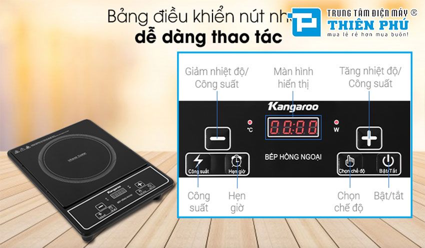 Bếp Hồng Ngoại Đơn Kangaroo KG20IF1