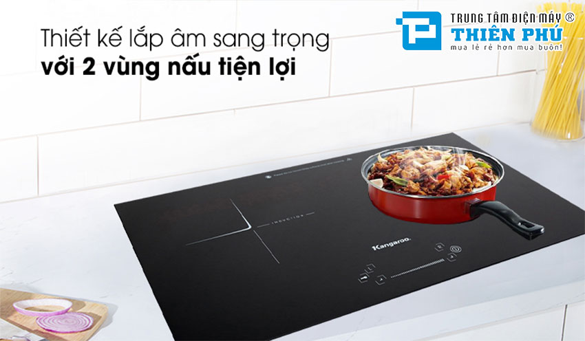 Bếp Điện Từ Hồng Ngoại Đôi Kangaroo KG443i