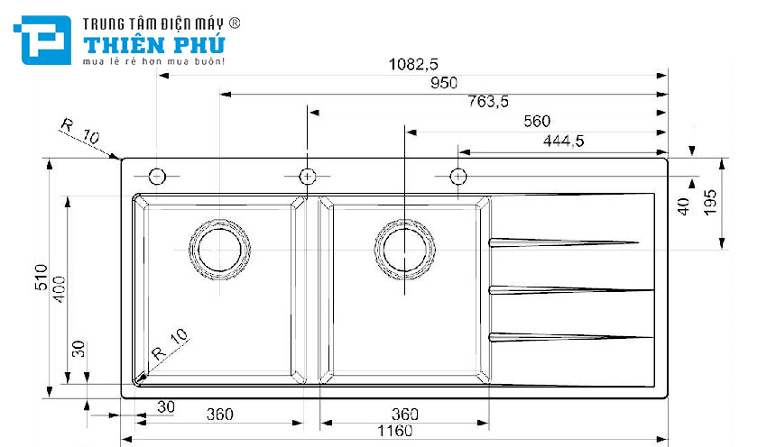 Chậu Rửa Bát Reginox R33746