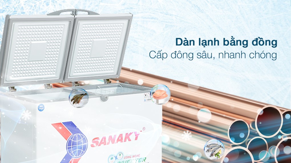 7 đặc điểm nổi bật làm nên chất lượng vượt trội cho tủ đông Sanaky VH-2899W3