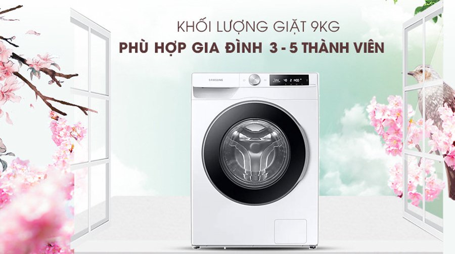 máy giặt Samsung WW90T634DLE/SV 9kg 