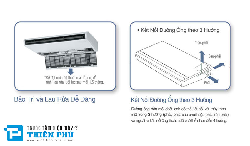 Điều Hòa Áp Trần Panasonic 1 Chiều 45000btu S-45PT1H5-U-45PV1H8 Gas R410A