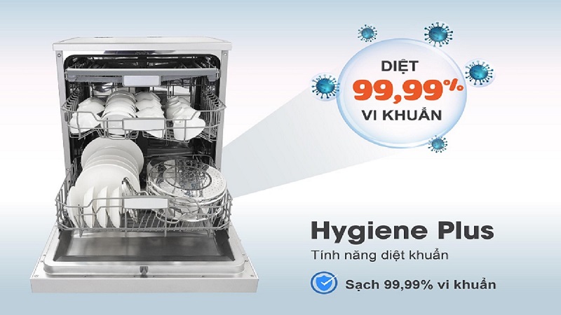 Rửa diệt khuẩn tăng cường HygienePlus với máy rửa bát Bosch như thế nào?