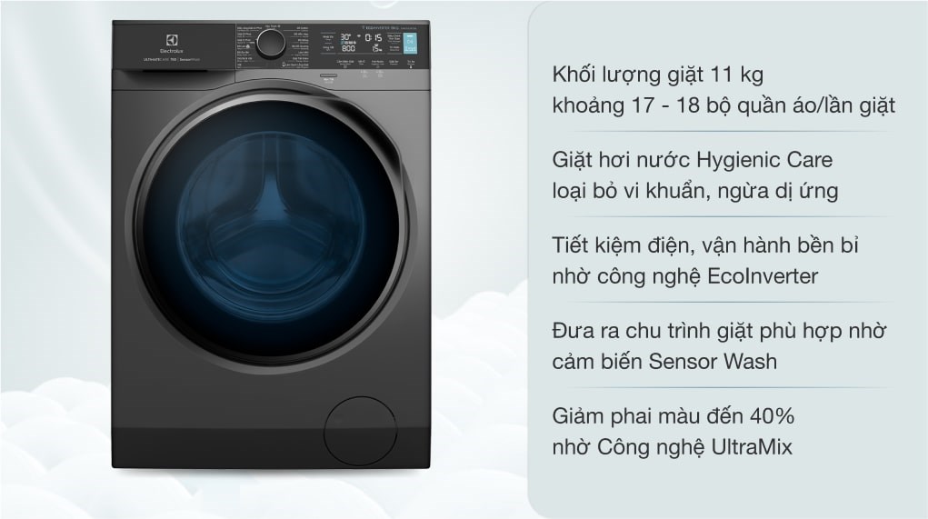  máy giặt Electrolux EWF1142R7SB 11kg 