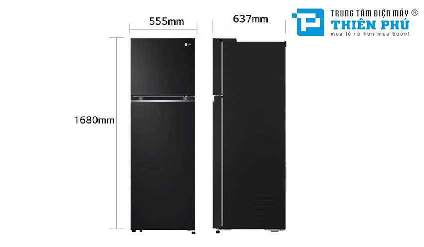 Tủ lạnh LG Inverter 2 Cánh 264 Lít GV-B262BL