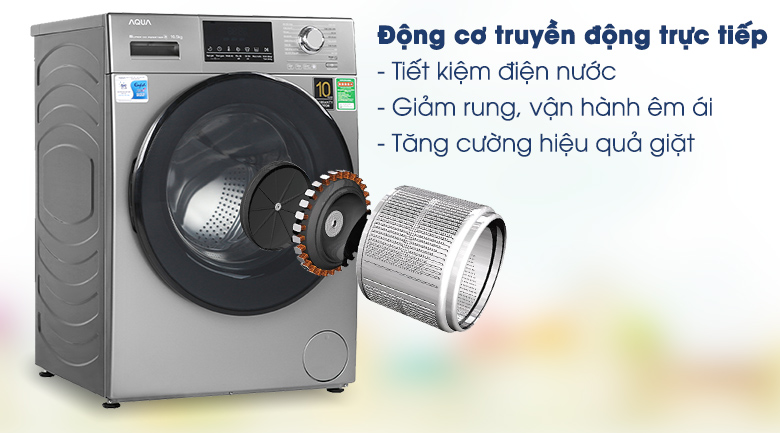 Máy giặt Aqua Inverter AQD-A1051G.S