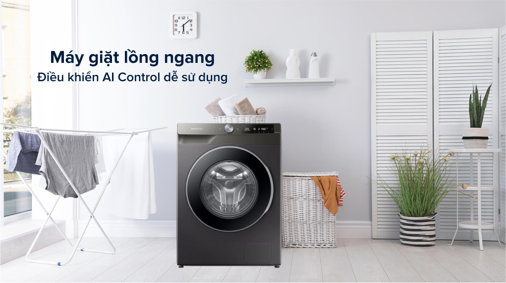 máy giặt inverter Samsung WW90T634DLN/SV 9kg