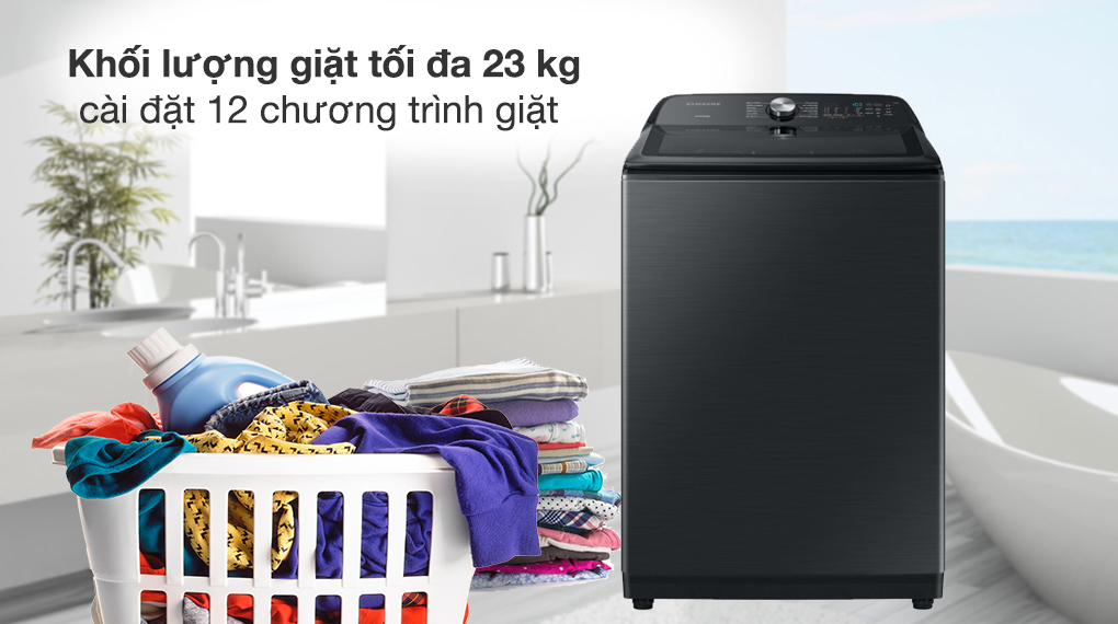 Khám phá chiếc máy giặt Samsung WA23A8377GV/SV 23kg mới nhất 2022