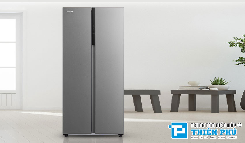 Tủ lạnh Toshiba Side By Side Inverter 460 Lít GR-RS600WI-PMV(49)-SL