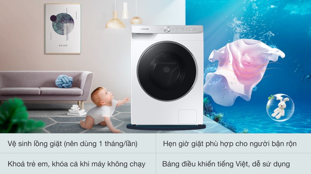 Máy giặt Samsung WW10TP44DSH/SV 10kg