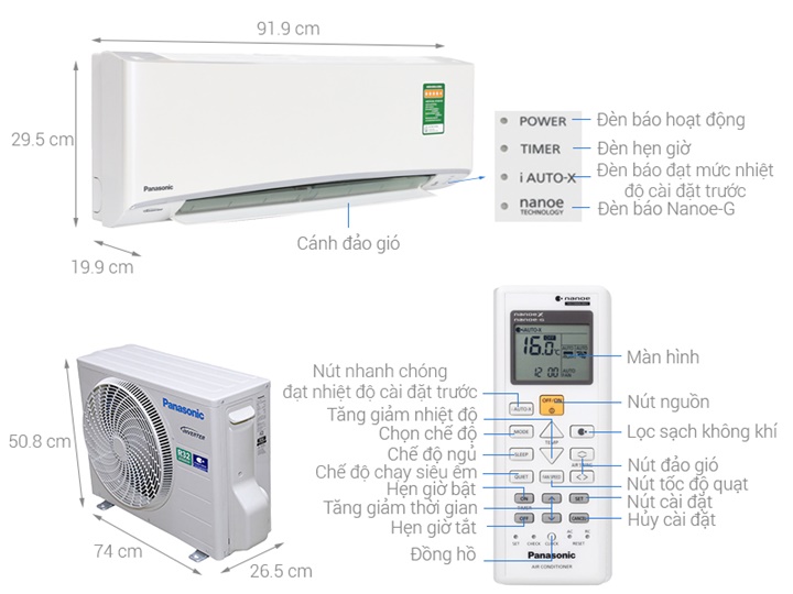 Đánh giá điều hòa panasonic CU/CS-XU9ZKH-8 có tốt không?