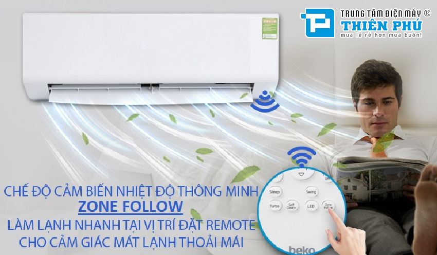 Điều hòa Beko 12000BTU 1 chiều RSSC12CV