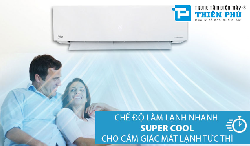 Điều hòa Beko 12000BTU Inverter 1 chiều RSVC13BV