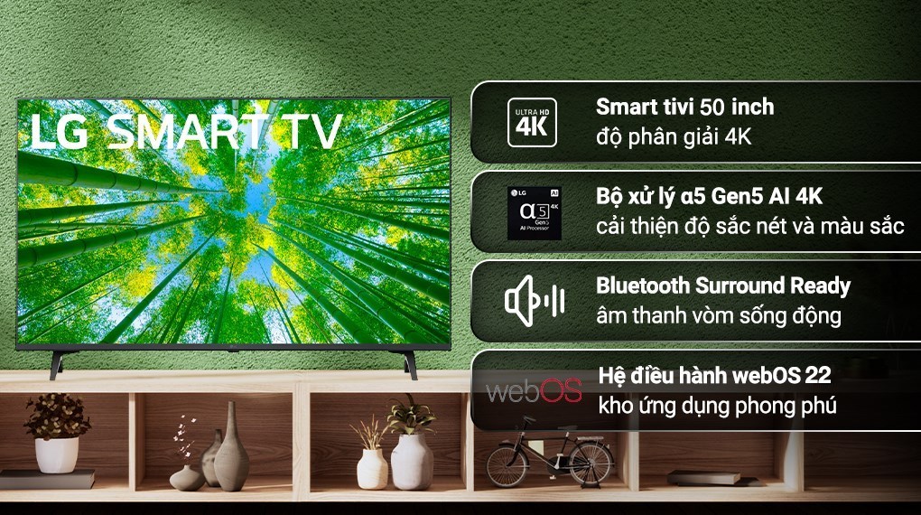 Bật mí lý do smart tivi LG 50 inch 50UQ7500PSF bán chạy