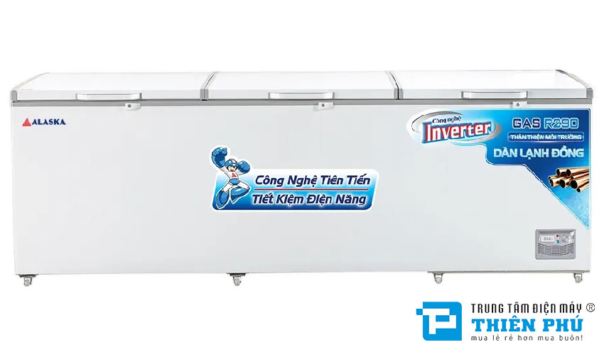 Tủ Đông Alaska Inverter HB-1500CI 1 Ngăn 3 Cánh 1288 Lít