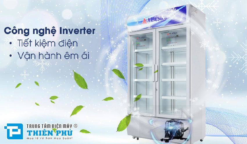 Tủ Mát Alaska Inverter SL-12CI 2 Cánh 1200 Lít