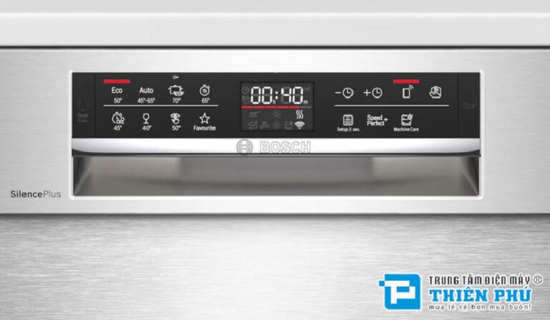 Cách sử dụng chức năng hẹn giờ trên máy rửa bát bán âm Bosch SMU6ECS57E