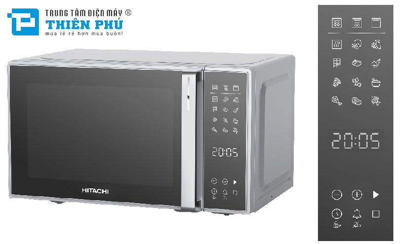 Lò Vi Sóng Có Nướng Hitachi HMR-DG2012 20 Lít