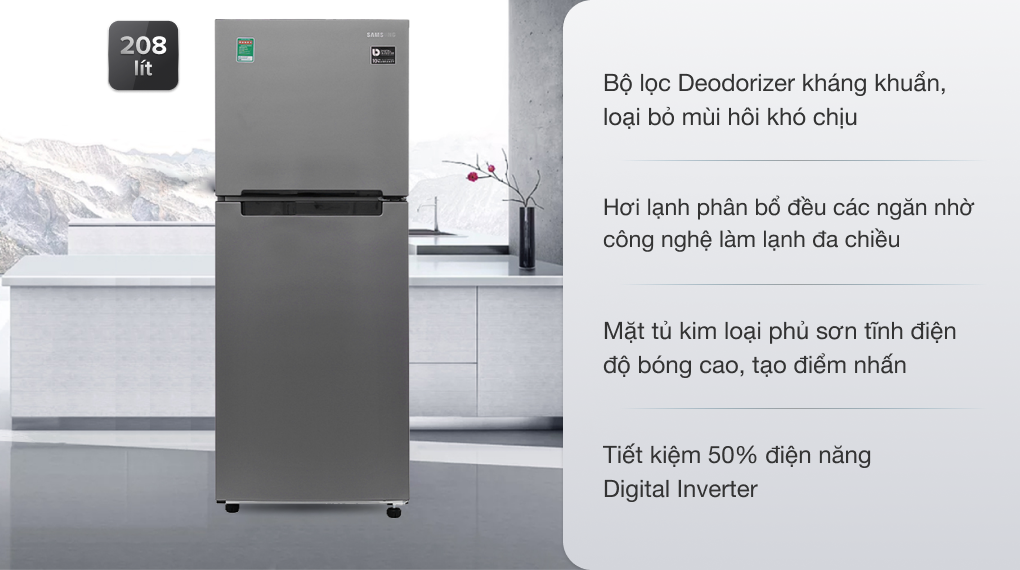 Mẫu tủ lạnh samsung 2 cánh thích hợp sử dụng cho tết Quý Mão