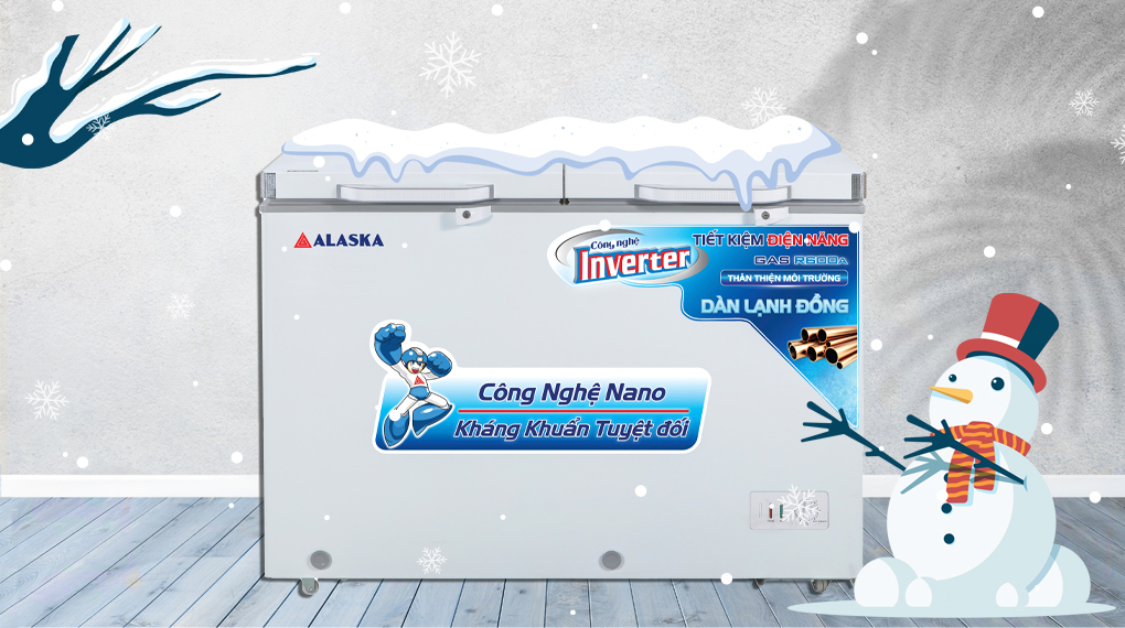 Đánh giá chi tiết Tủ Đông Alaska 312 Lít 2 Ngăn BCD-5068CI bán chạy ở 2023