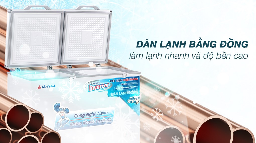 Đánh giá chi tiết Tủ Đông Alaska 2 Ngăn BCD-5068CI 312 Lít bán chạy ở 2023