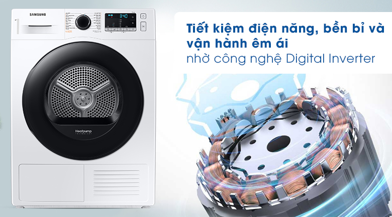 Đánh giá máy sấy quần áo Samsung DV90TA240AE/SV có tốn điện không?