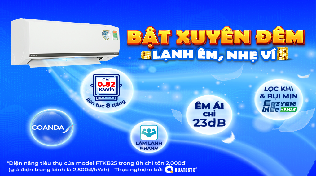 Điều hòa Daikin 1 chiều 9000btu FTKB25XVMV 2023 có gì đáng chú ý?
