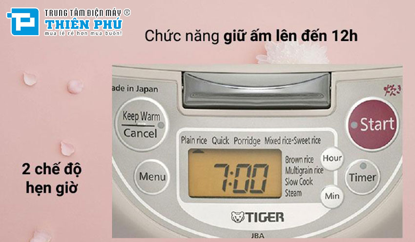 Nồi Cơm Điện Tử Tiger 1.0 Lít JBA-T10W