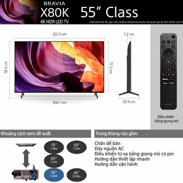 Tivi Sony 55 inch giá bao nhiêu, loại nào tốt nên mua trong năm 2023?