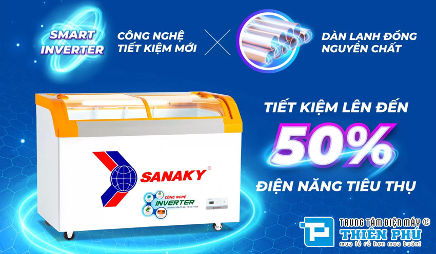 Tủ Đông Sanaky Inverter VH-4899K3B 1 Ngăn 350 Lít