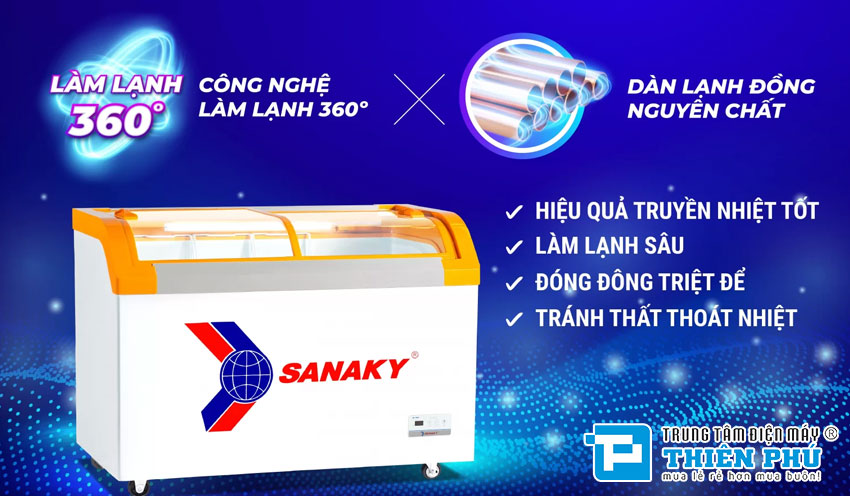 Tủ Đông Sanaky VH-4899KB 1 Ngăn 350 Lít